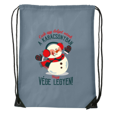 ZSONA DEKOR Csak egy dolgot várok a karácsonyban V3 - Sport táska szürke