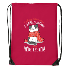 ZSONA DEKOR Csak egy dolgot várok a karácsonyban V4 - Sport táska piros