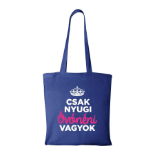 ZSONA DEKOR Csak nyugi óvónéni vagyok - Bevásárló táska kék kézitáska és bőrönd
