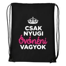 ZSONA DEKOR Csak nyugi óvónéni vagyok - Sport táska fekete kézitáska és bőrönd