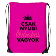ZSONA DEKOR Csak nyugi óvónéni vagyok - Sport táska magenta