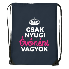 ZSONA DEKOR Csak nyugi óvónéni vagyok - Sport táska navy kék