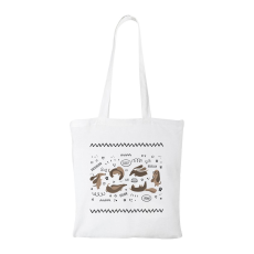 ZSONA DEKOR Dachshund - Bevásárló táska fehér