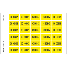 ZSONA DEKOR DC doboz Öntapadós matrica 160x250 mm információs címke