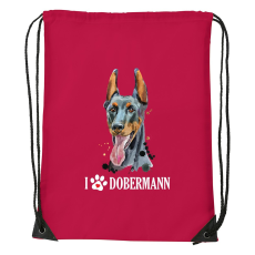 ZSONA DEKOR Dobermann - Sport táska piros v2