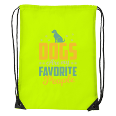 ZSONA DEKOR Dogs are my favorite people - Sport táska sárga