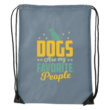 ZSONA DEKOR Dogs are my favorite people - Sport táska szürke kézitáska és bőrönd