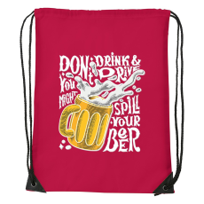 ZSONA DEKOR Dont drink and drive - Sport táska piros