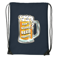 ZSONA DEKOR Dont worry, beer happy - Sport táska navy kék kézitáska és bőrönd