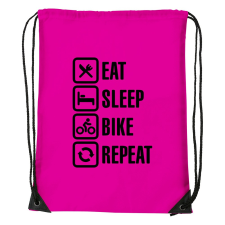 ZSONA DEKOR Eat sleep bike repeat - Sport táska magenta kézitáska és bőrönd