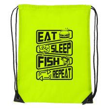 ZSONA DEKOR Eat sleep fish repeat - Sport táska sárga kézitáska és bőrönd