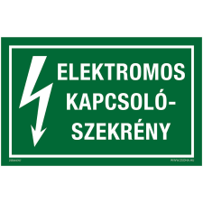 ZSONA DEKOR Elektromos kapcsolószekrény Öntapadós matrica 160x100 mm információs címke