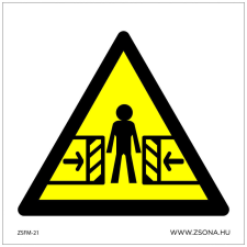 ZSONA DEKOR Elmozduló tárgyak! Öntapadós matrica 100x100 mm információs címke