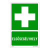 ZSONA DEKOR Elsősegélyhely Öntapadós matrica 160x250 mm
