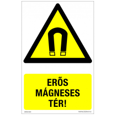 ZSONA DEKOR Erős mágneses tér! Alumínium tábla 100x160 mm információs címke