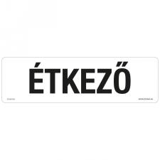 ZSONA DEKOR Étkező Műanyag tábla 250x80 mm információs címke