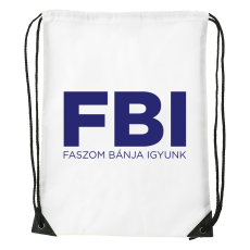 ZSONA DEKOR Faszom bánja igyunk - Sport táska fehér