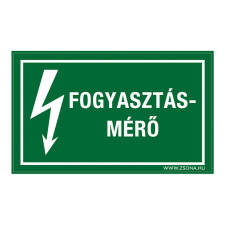 ZSONA DEKOR Fogyasztásmérő Öntapadós matrica 320x500 mm információs címke