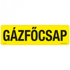 ZSONA DEKOR Gázfőcsap Műanyag tábla 250x80 mm információs címke