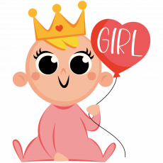 ZSONA DEKOR Girl baby - Bevásárló táska fekete