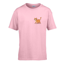 ZSONA DEKOR Gyerek póló Ovis jelel Cica mintával Rózsaszín 110 méret gyerek póló