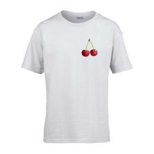 ZSONA DEKOR Gyerek póló Ovis jelel Cseresznye mintával Fehér 110 méret gyerek póló