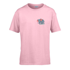 ZSONA DEKOR Gyerek póló Ovis jelel Elefánt mintával Rózsaszín 110 méret gyerek póló