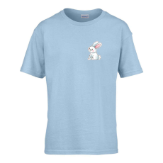 ZSONA DEKOR Gyerek póló Ovis jelel Nyuszi mintával Világos kék 110 méret