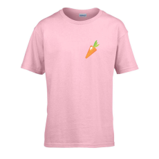 ZSONA DEKOR Gyerek póló Ovis jelel Répa mintával Rózsaszín 110 méret