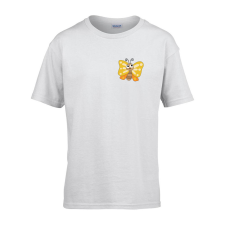 ZSONA DEKOR Gyerek póló Ovis jelel Sárga lepke mintával Fehér 134 méret gyerek póló