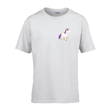 ZSONA DEKOR Gyerek póló Ovis jelel Unikornis mintával Fehér 122 méret gyerek póló