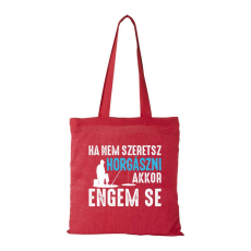 ZSONA DEKOR Ha nem szeretsz horgászni - Bevásárló táska piros