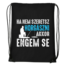 ZSONA DEKOR Ha nem szeretsz horgászni - Sport táska fekete kézitáska és bőrönd