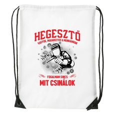 ZSONA DEKOR Hegesztő vagyok - Sport táska fehér