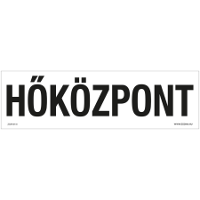 ZSONA DEKOR Hőközpont Műanyag tábla 250x80 mm információs címke