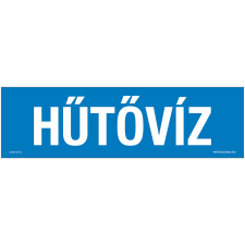 ZSONA DEKOR Hűtővíz Öntapadós matrica 250x80 mm információs címke