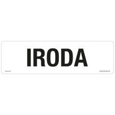 ZSONA DEKOR Iroda Öntapadós matrica 250x80 mm információs címke