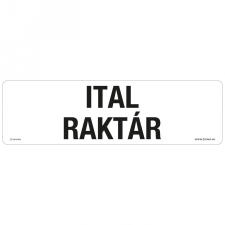 ZSONA DEKOR Ital raktár Műanyag tábla 250x80 mm információs címke
