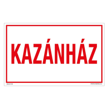 ZSONA DEKOR Kazánház Öntapadós matrica 320x500 mm információs címke