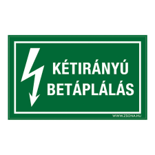 ZSONA DEKOR Kétirányú betáplálás Öntapadós matrica 160x100 mm információs címke