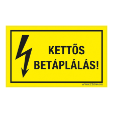 ZSONA DEKOR Kettős betáplálás! Öntapadós matrica 320x500 mm információs címke