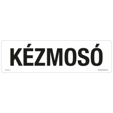 ZSONA DEKOR Kézmosó Öntapadós matrica 250x80 mm információs címke