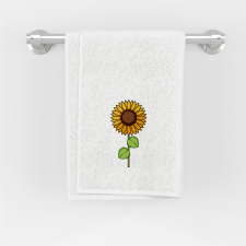 ZSONA DEKOR Kéztörlő 35x70 cm méretben Ovis jellel Napraforgó mintával lakástextília