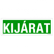 ZSONA DEKOR Kijárat Utánvilágító műanyag tábla 300x100 mm információs címke