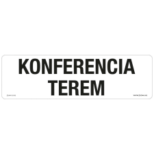 ZSONA DEKOR Konferencia terem Öntapadós matrica 250x80 mm információs címke