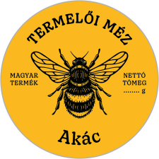 ZSONA DEKOR Kör alakú mézes cimke AKÁC 6 db/csomag dekorációs kellék