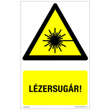 ZSONA DEKOR Lézersugár! Öntapadós matrica 320x500 mm információs címke