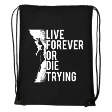 ZSONA DEKOR Live forever - Sport táska fekete kézitáska és bőrönd