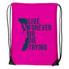 ZSONA DEKOR Live forever - Sport táska magenta kézitáska és bőrönd