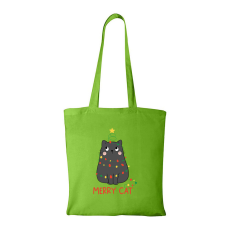 ZSONA DEKOR Merry Cat - Bevásárló táska zöld